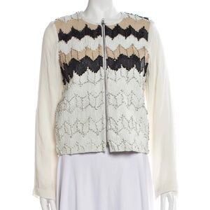 NWT Love Sam Anthropologie Printed Jacket - size small